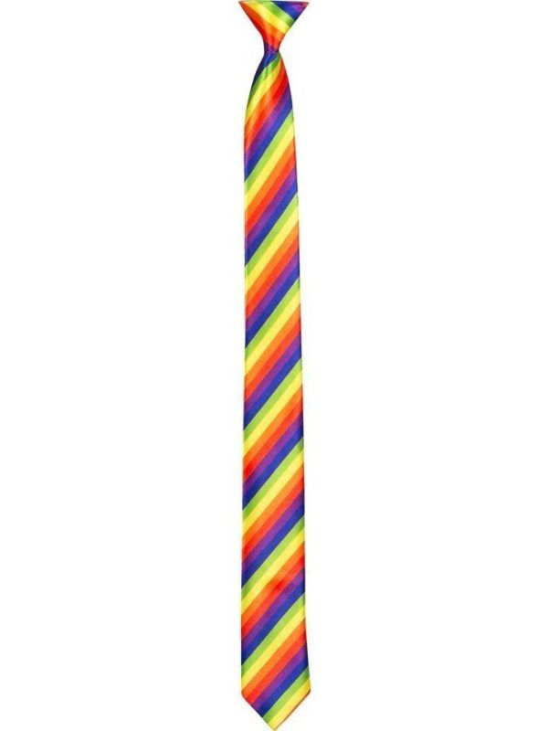 Regenboog stropdas glanzend main product photo