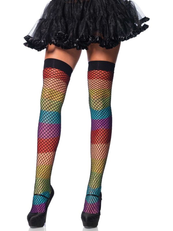 Regenboog visnet kousen main product photo