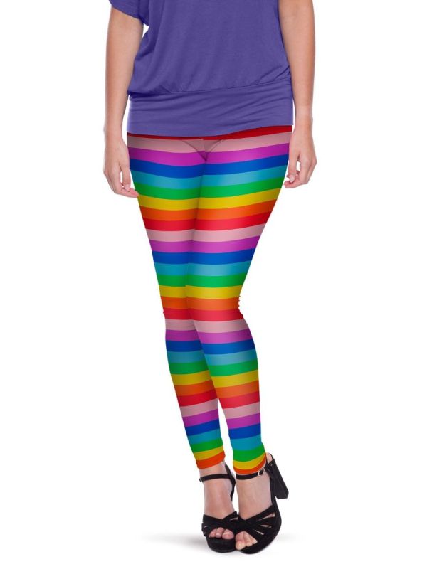 Regenboogkleurige legging dames main product photo