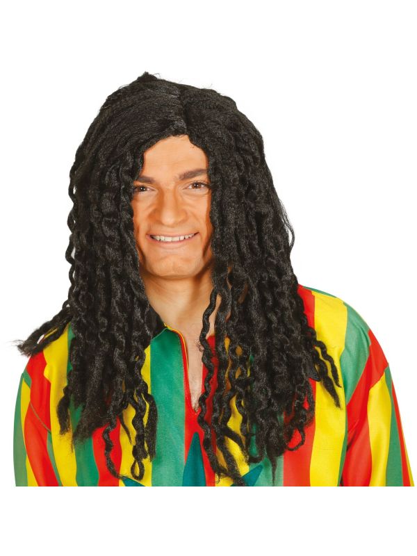 Reggae rasta pruik zwart main product photo