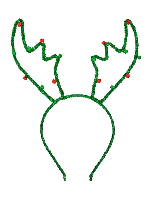 Rendier Haarband Groen Kerst Dames Mannen