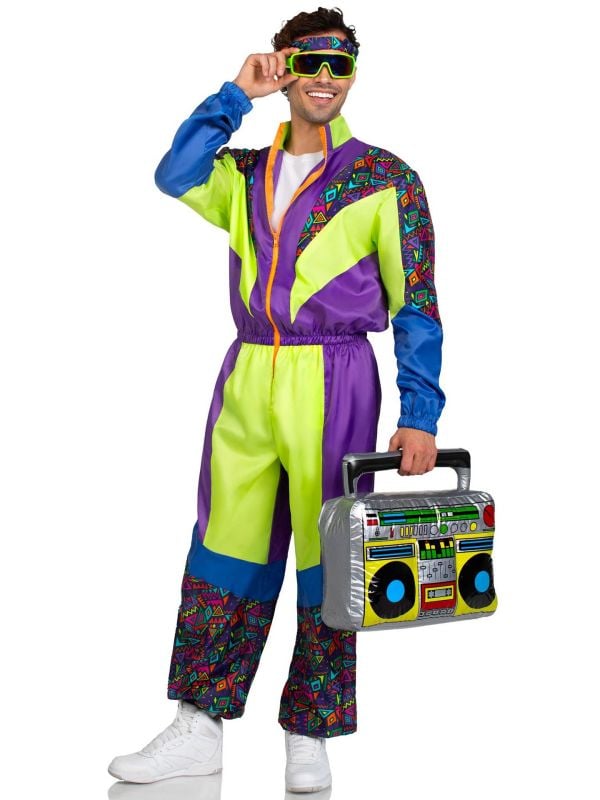 Retro 80s kleurrijk skipak voor heren main product photo