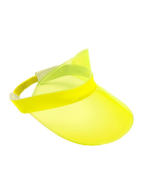Retro 90s zonneklep neon geel main product photo