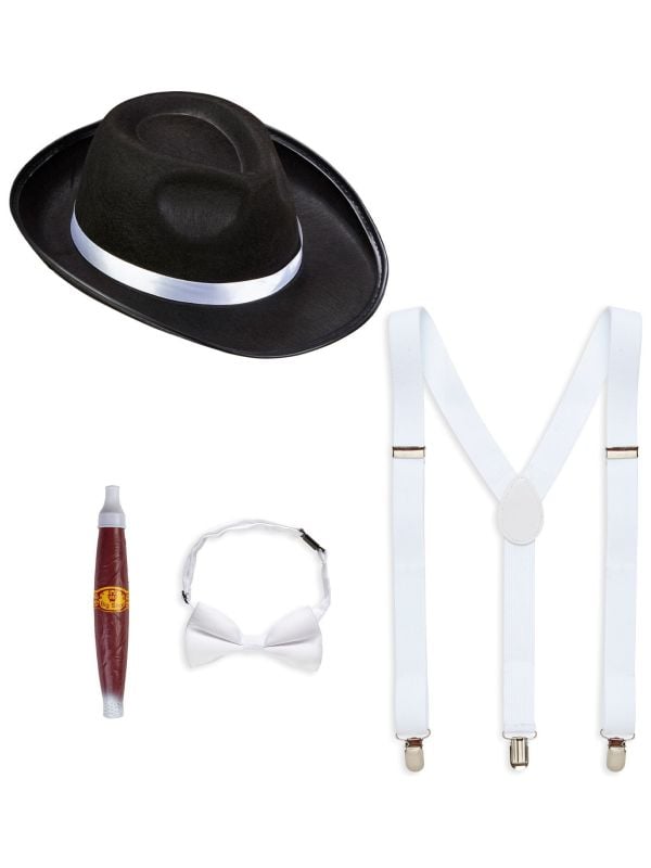 Retro accessoire set maffia gangster