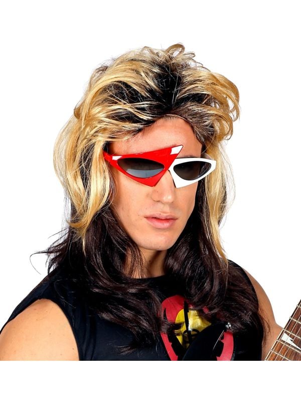 Rocker pruik 80s