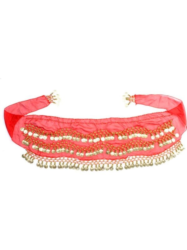 Rode buikdanseres riem main product photo