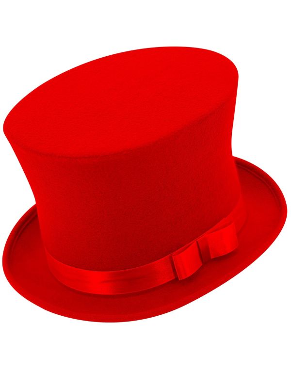 Rode Deftige Hoge Hoed