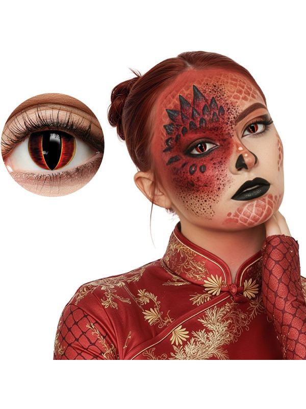 Rode Draak 3-Maandslenzen Halloween