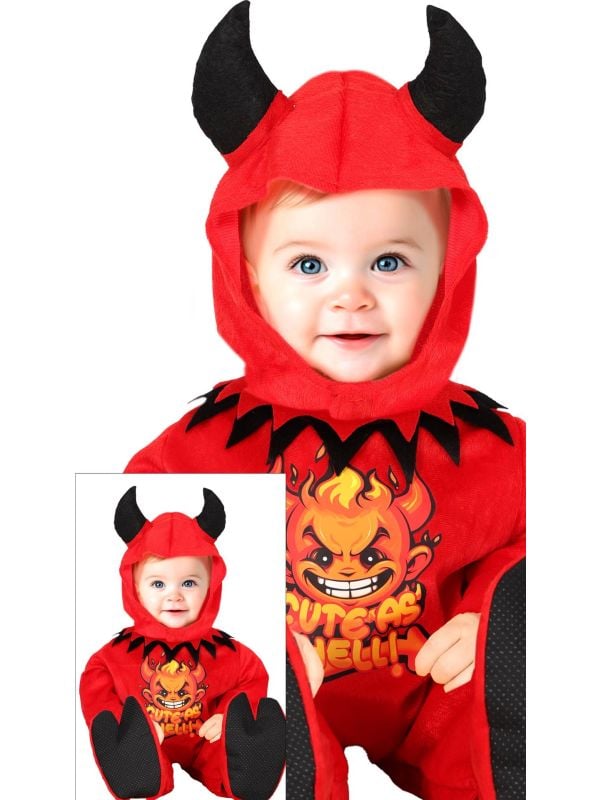 Rode duivel kostuum halloween baby