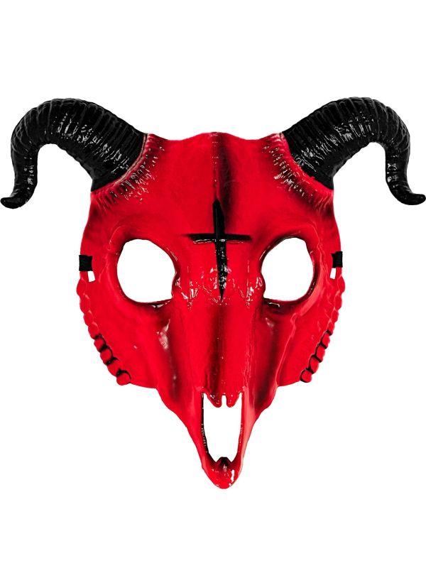 Rode Duivel Masker Dames Mannen