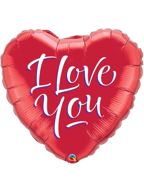 Rode I love You hart folieballon main product photo