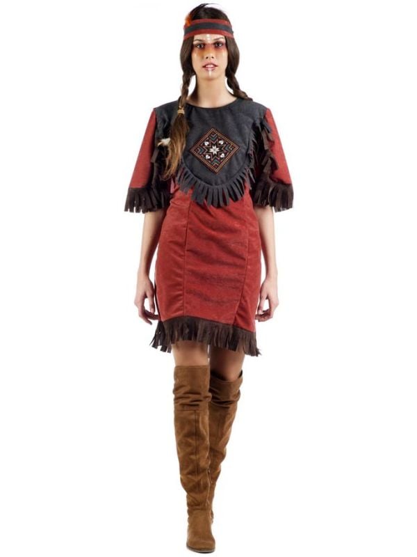 Rode Indianen jurk Denale main product photo