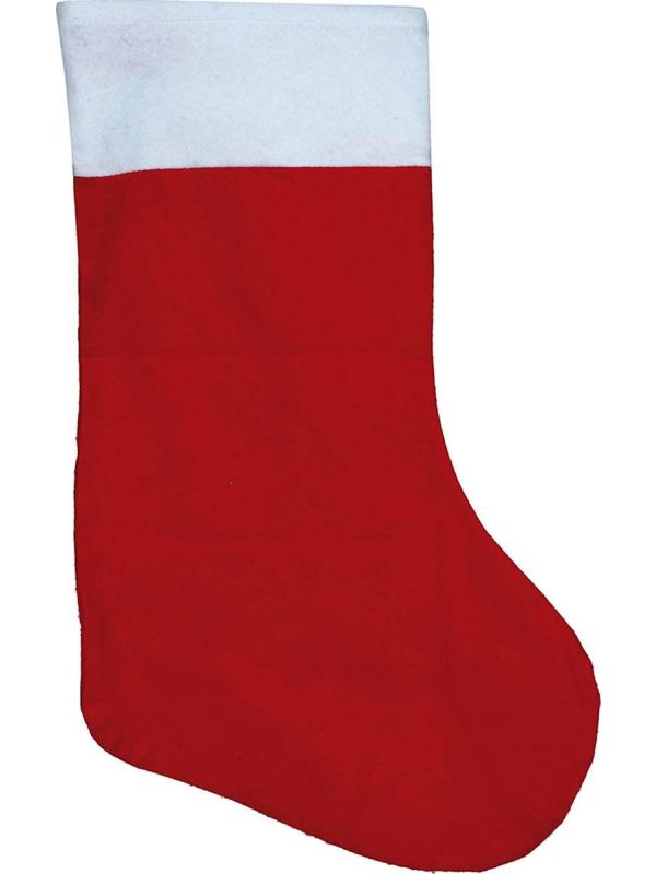 Rode klassieke kerst cadeau sok 66cm
