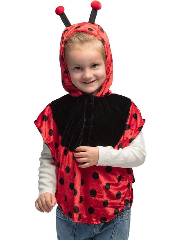 Rode Ladybug Poncho Kinderen