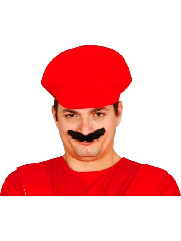 Rode Mario hoed