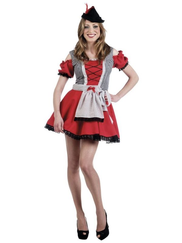 Rode oktoberfest jurk main product photo