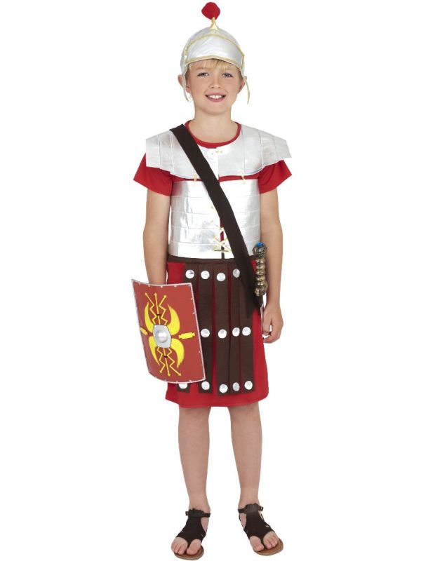 Rode romeinse krijger outfit main product photo