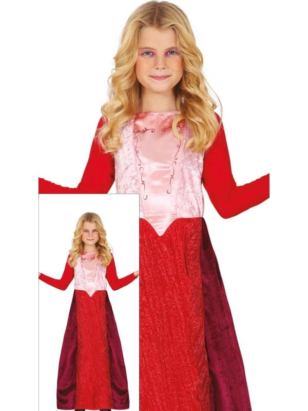 Rode tovenares jurk halloween kind