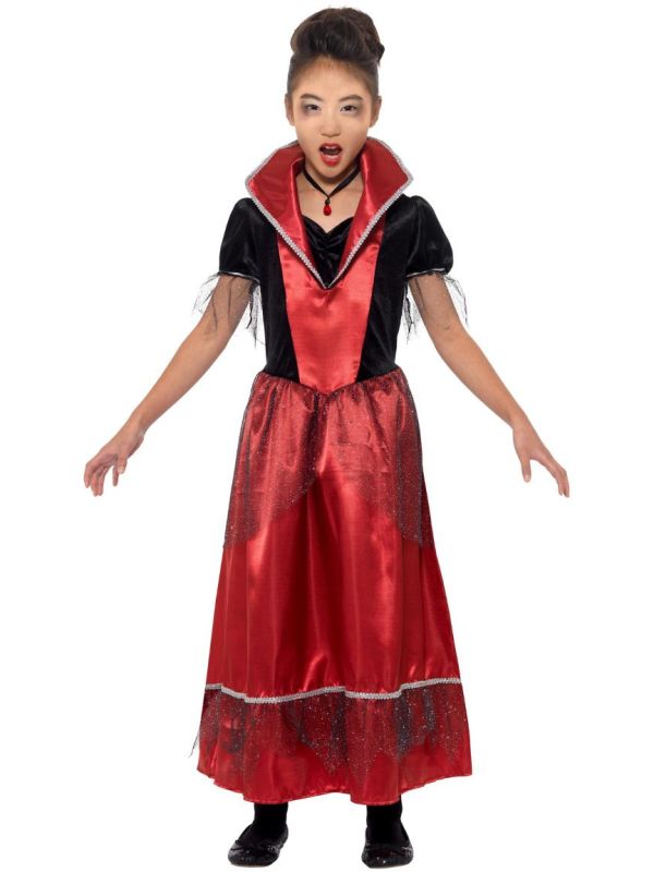 Rode vampier prinsessen outfit meisjes main product photo