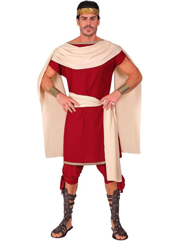 Romeins Pak Carnaval Rood Heren