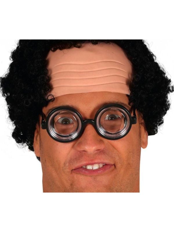 Ronde bril met dikke glazen