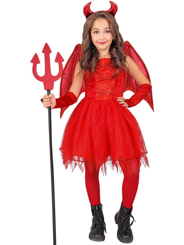 Rood Duivel Jurkje Meisjes