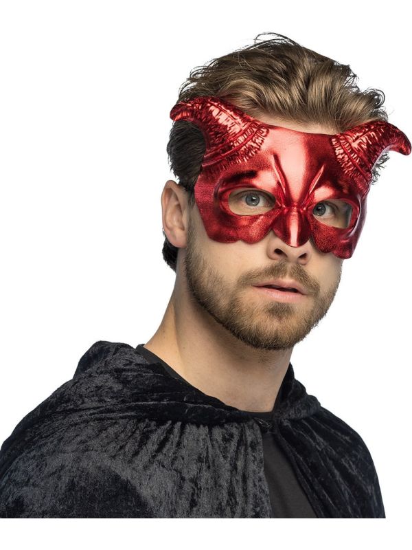 Rood Duivel Oogmasker Halloween