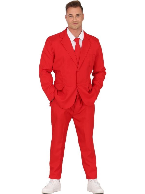 Rood Feestmaatpak Heren