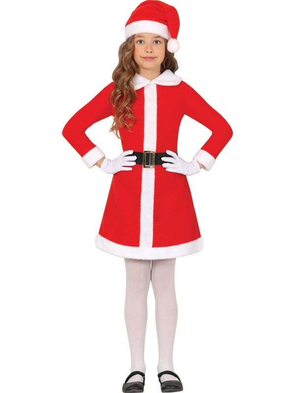 Rood kerstmeisje jurk kinderen