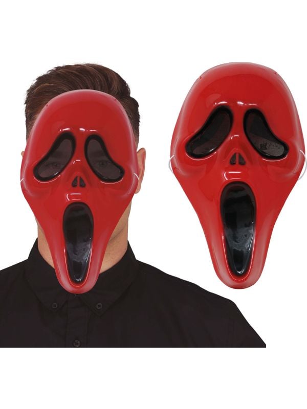 Rood Scream masker halloween