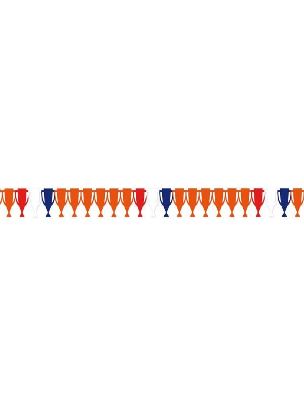 Rood-Wit-Blauw-Oranje beker papierslinger