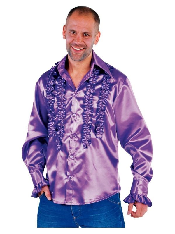 Rouches blouse paars mannen main product photo