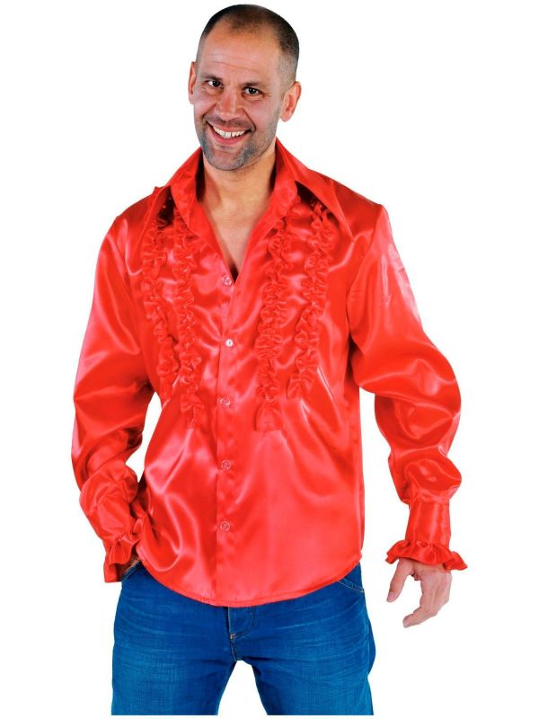 Rouches blouse rood mannen main product photo
