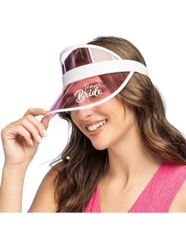 Roze Bride to Be Zonneklep Dames