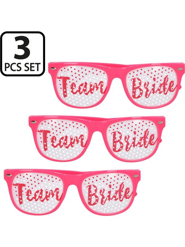 Roze Brillenset Dames Team Bride