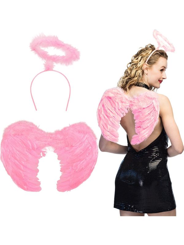 Roze Engel Verkleedset Dames