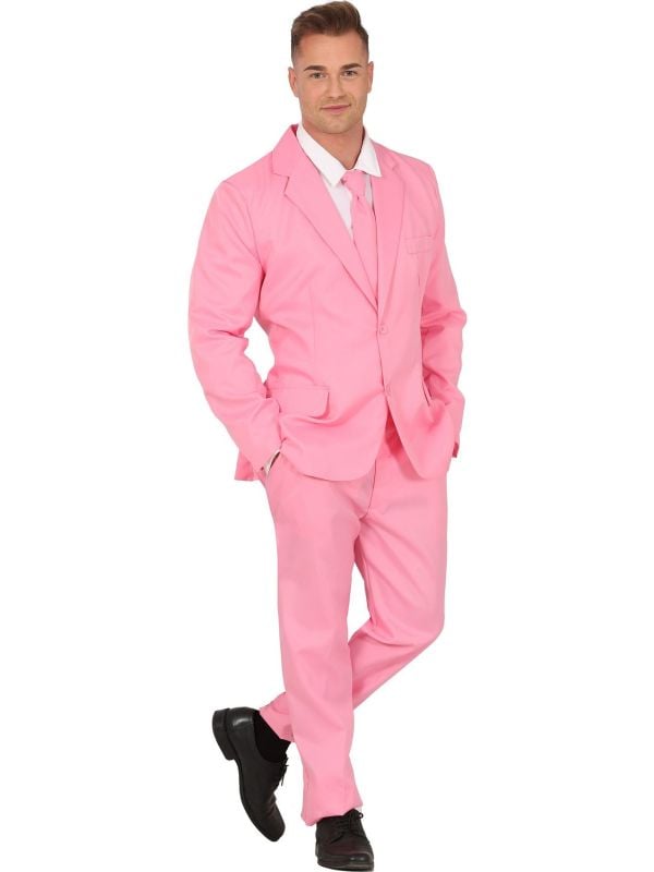 Roze Feestmaatpak Heren