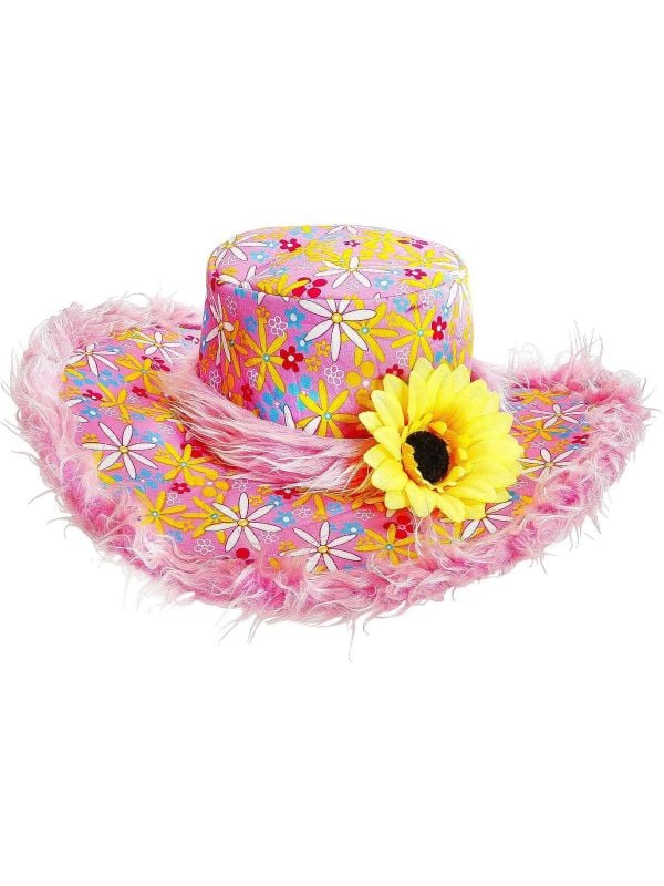 Roze hippie hoed main product photo