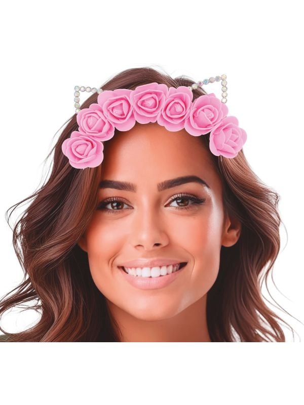 Roze Kattenoren Tiara main product photo