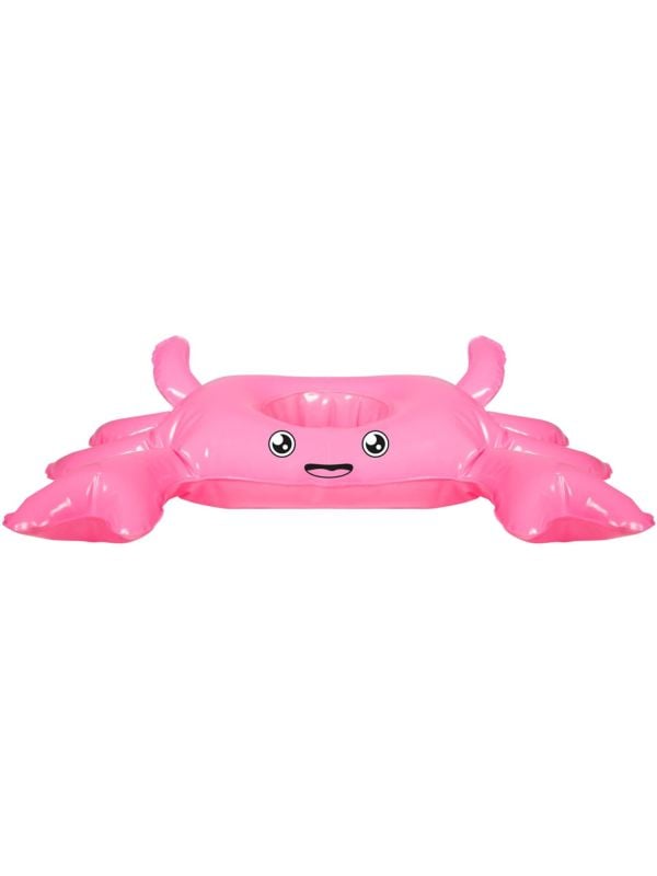 Roze krab opblaasbare bekerhouder