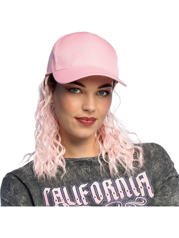 Roze Pet met Roze Pruik