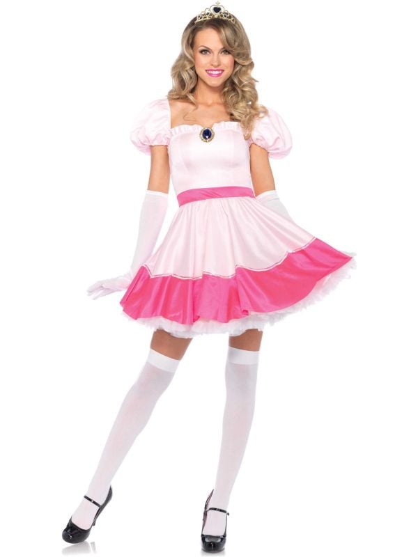 Roze Prinses peach kostuum