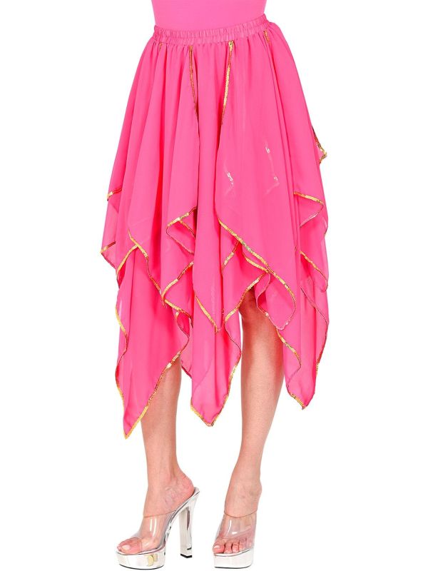 Roze stijlvolle chiffon rok