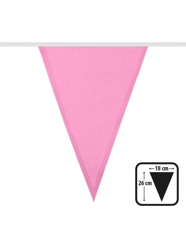 Roze Vlaggetjesslinger 6M