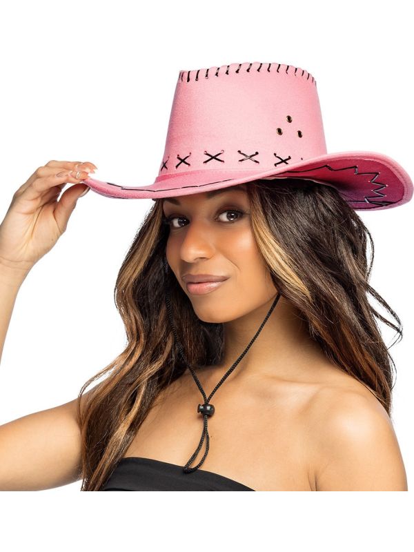 Roze Western Cowboyhoed Volwassenen