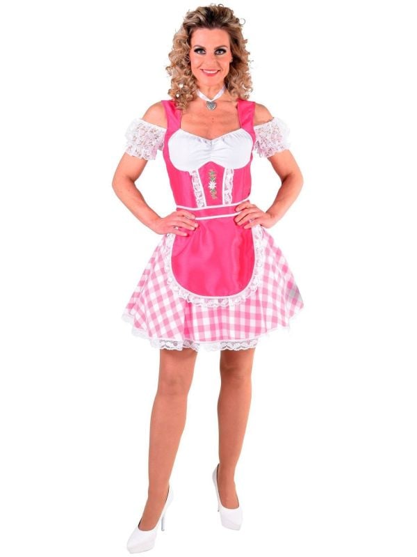 Roze wiezenfest dirndl dames main product photo