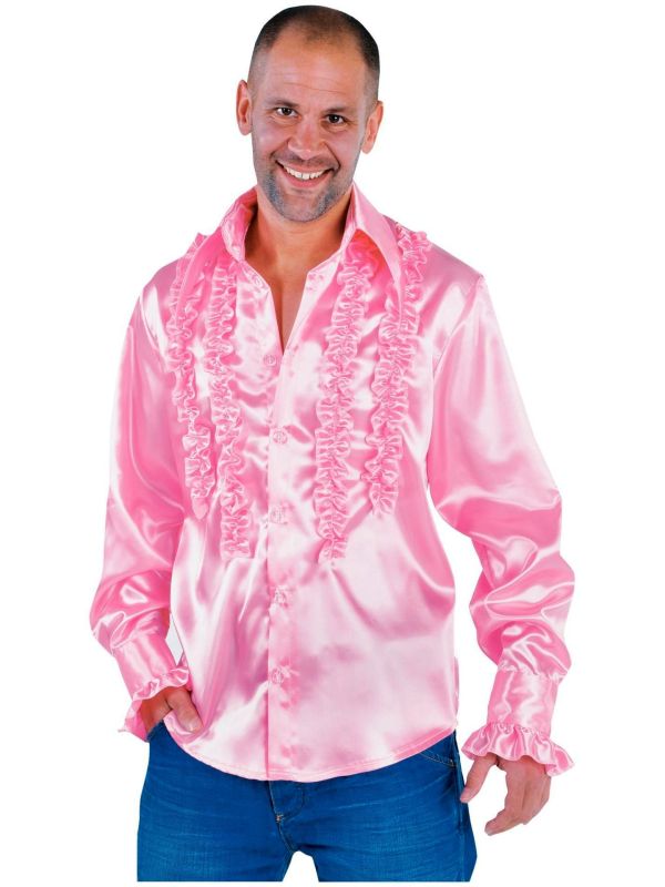Ruches blouse licht roze heren main product photo