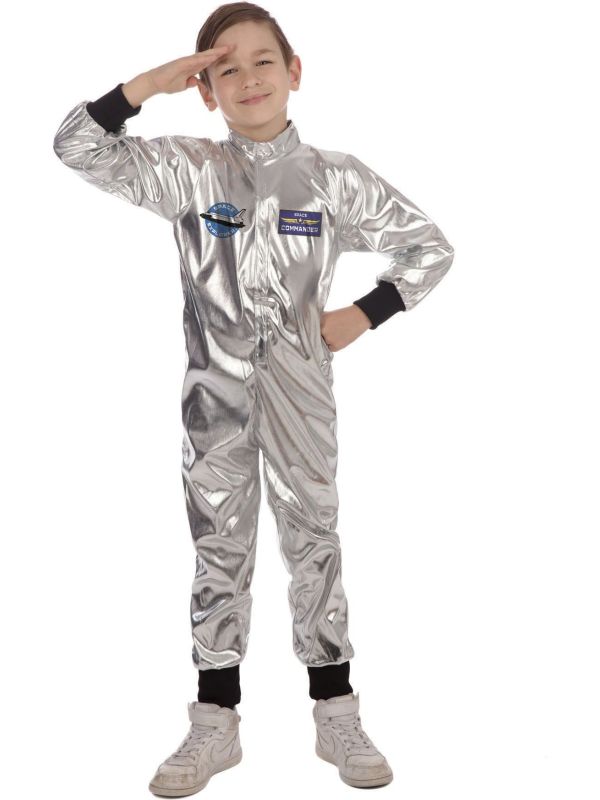 Ruimtevaarder Pak Kinderen Zilver