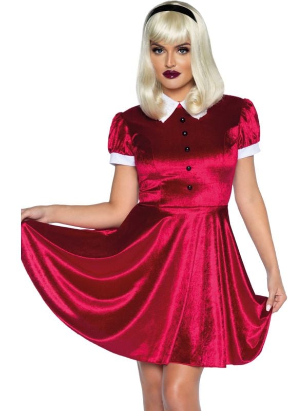 Sabrina Witch jurkje rood