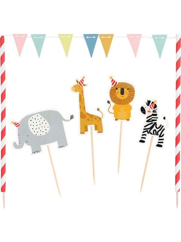 Safari Taartdecoratie Kit